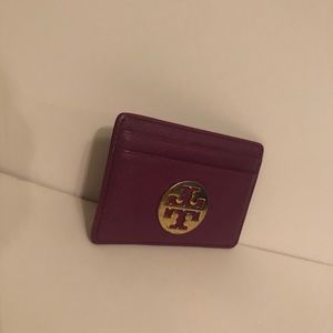 Tory Bruch Women’s Card Holder(Purple/Magenta)